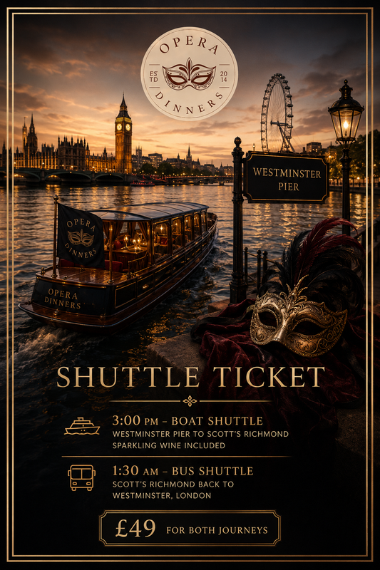 Shuttle Ticket - Opera Dinners London (10 Oct. 2026)